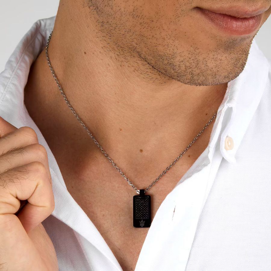 Collana Maserati Iconic pendente Black