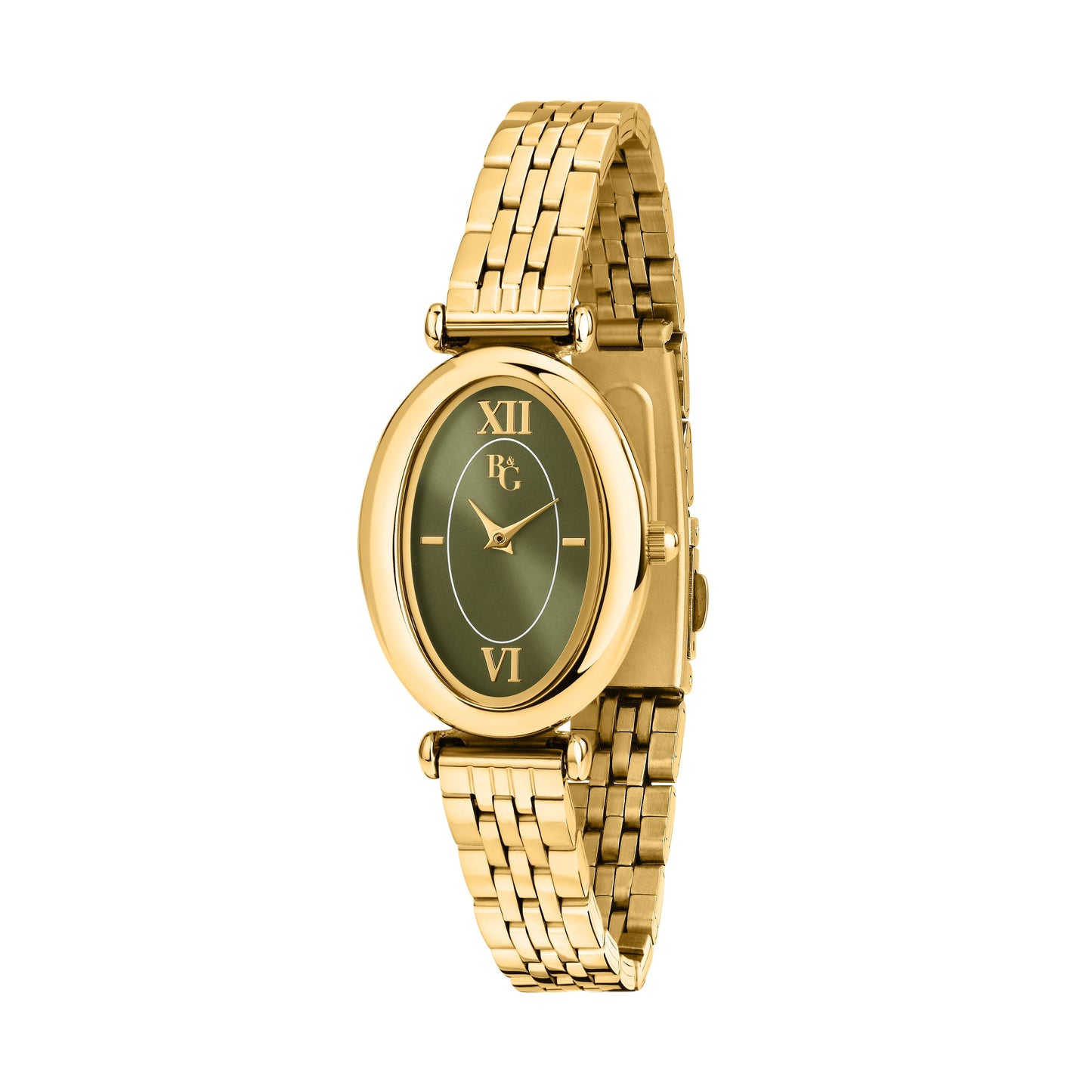 Orologio Chronostar Oval Dorato quadrante verde