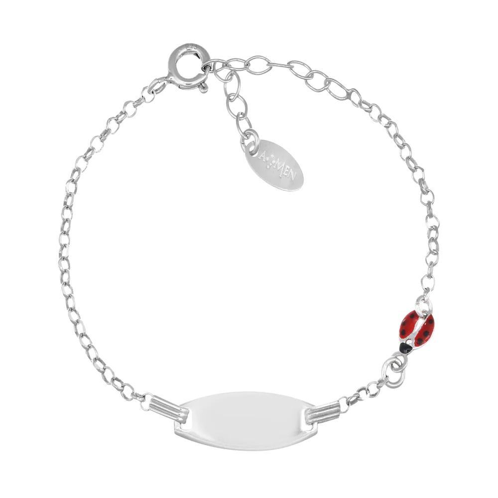 Bracciale Amen Junior Personalizzabile con Coccinella
