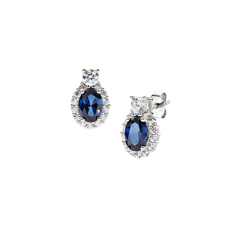 Orecchini Amen Madame con Zirconi Blu