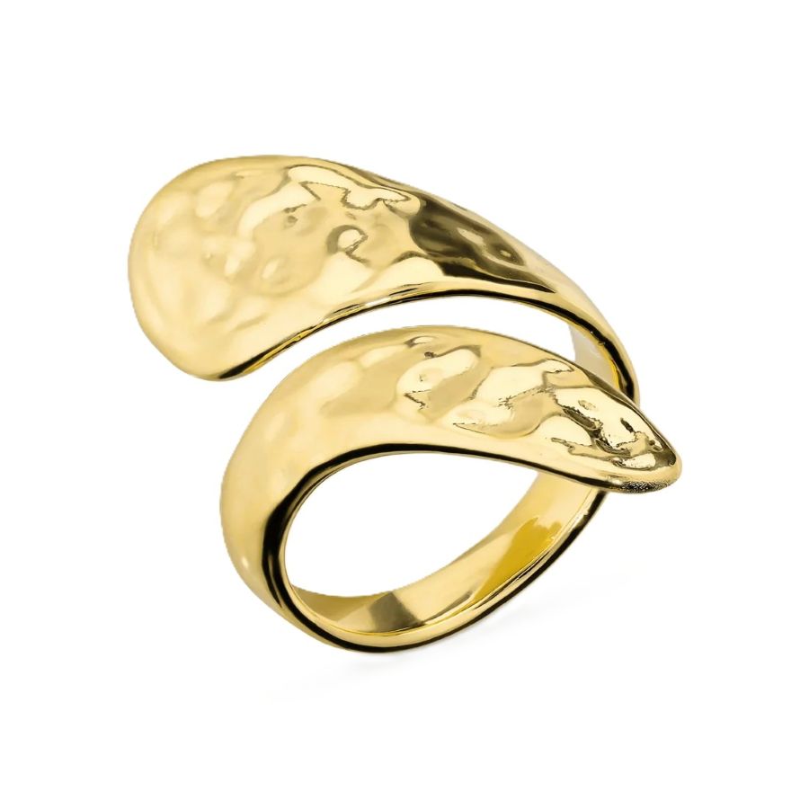 Anello Etrusca Gioielli Contrarié Martellato mis 16