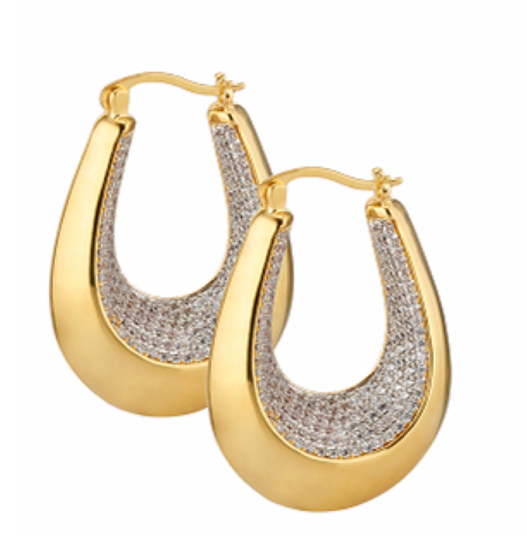 Orecchini Sovrani in ottone finitura oro