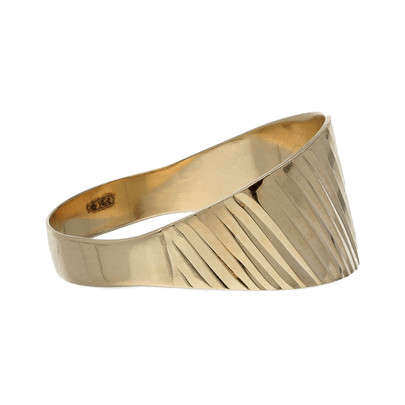 Anello Oro 18 kt Donna a fascia lavorato a graffi