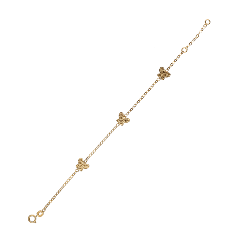 Bracciale Oro 18 kt Bimba farfalla