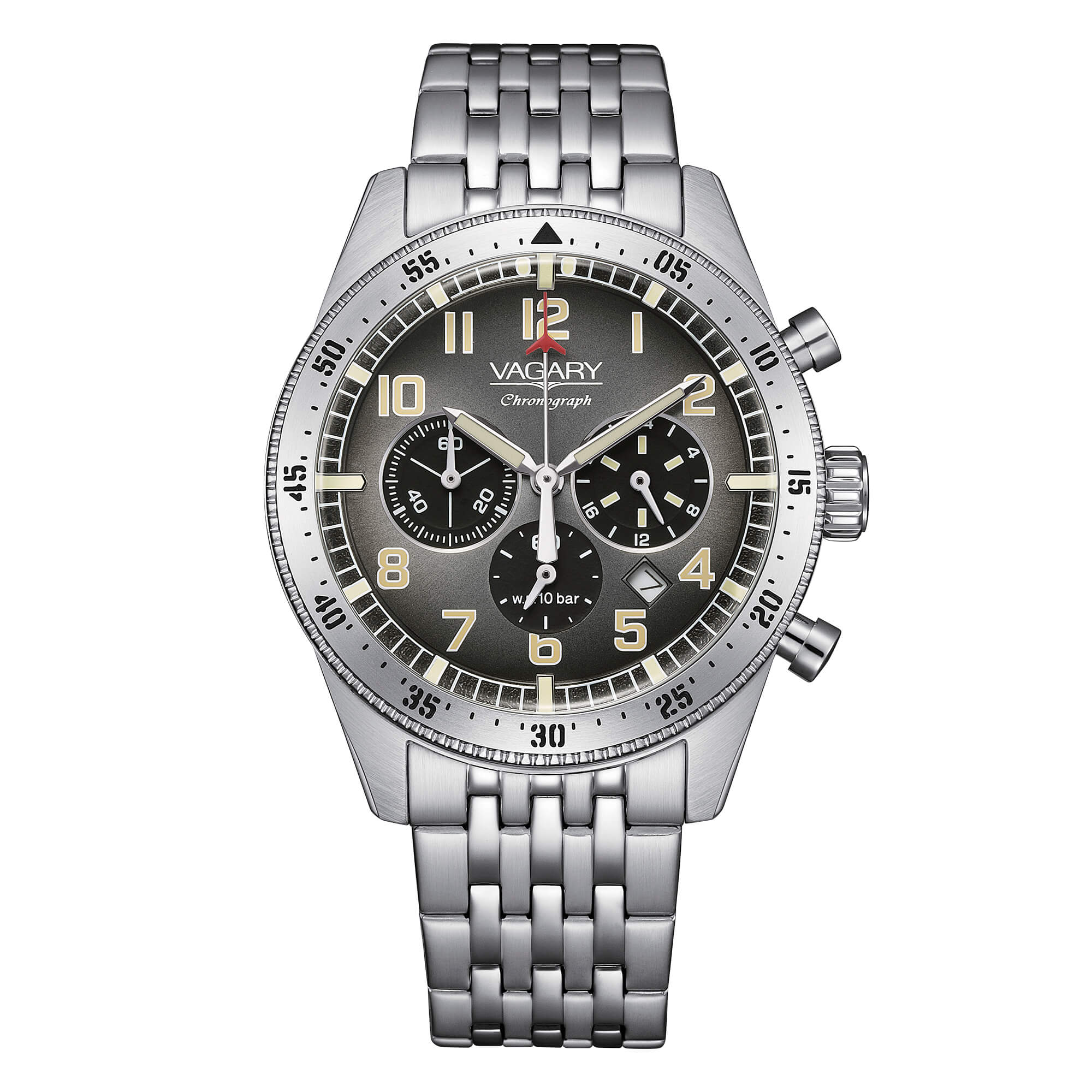 Orologio Vagary By Citizen FlyBoy Crono 40mm Grey