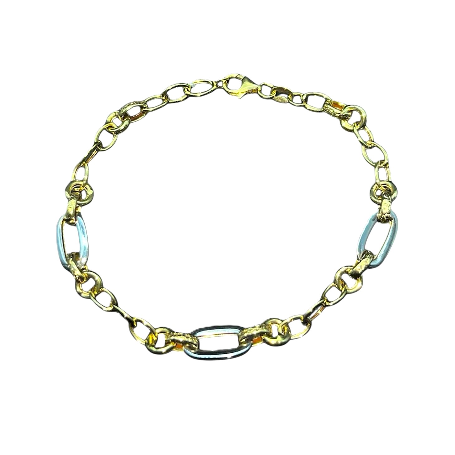 Bracciale Oro 18 kt Donna oro giallo e bianco