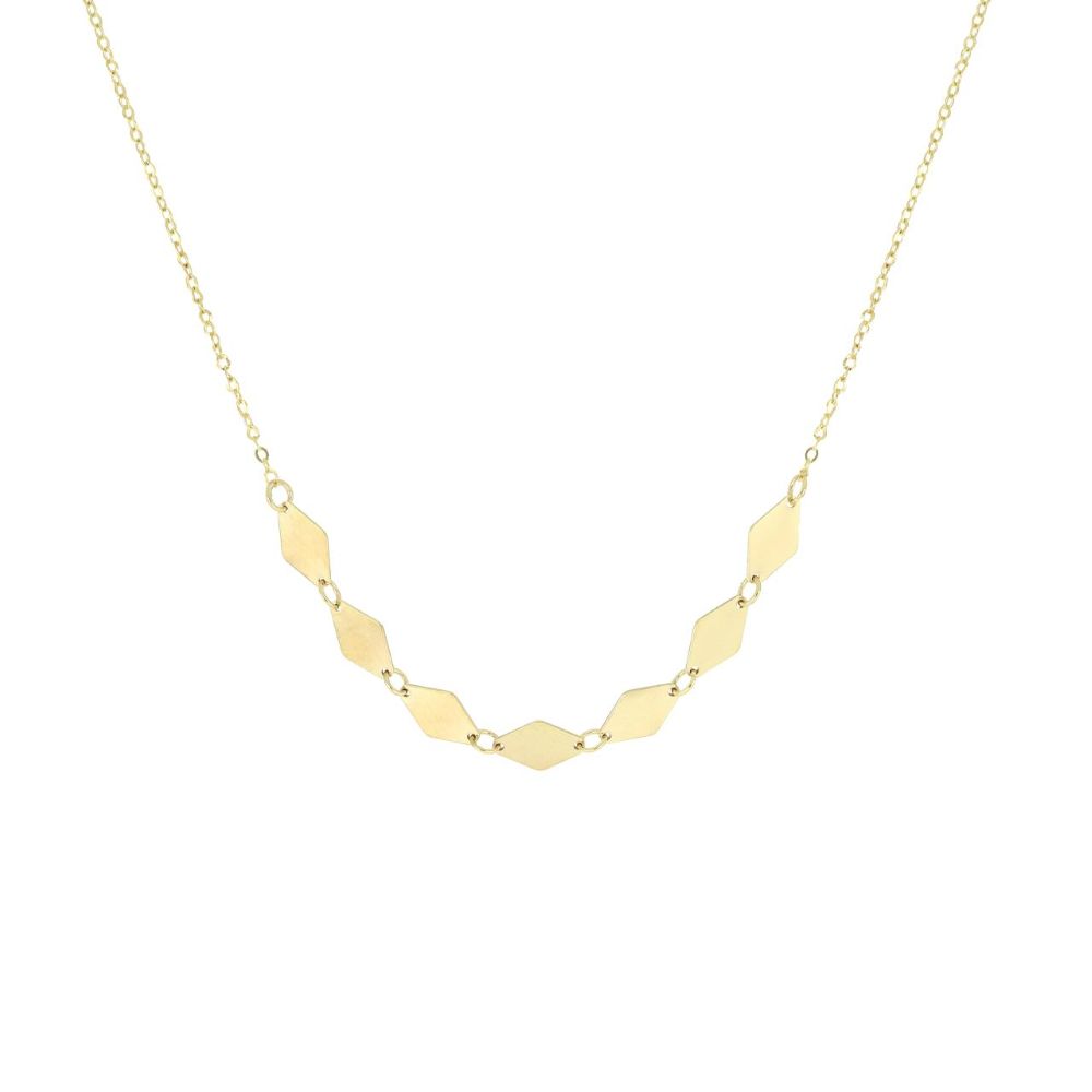 Collana I Gold lavorazione a rombi oro 9kt