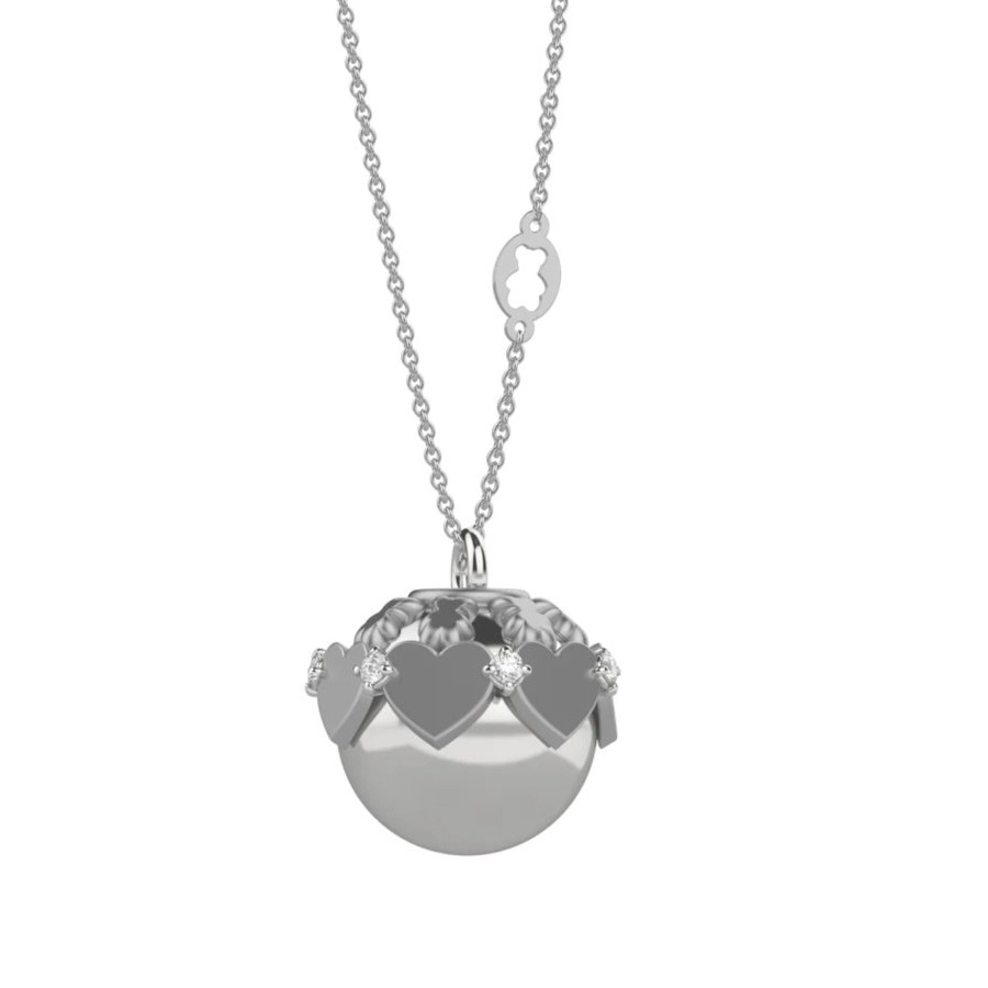 Collana Nanan chiama angeli Ottone Cuori Argento