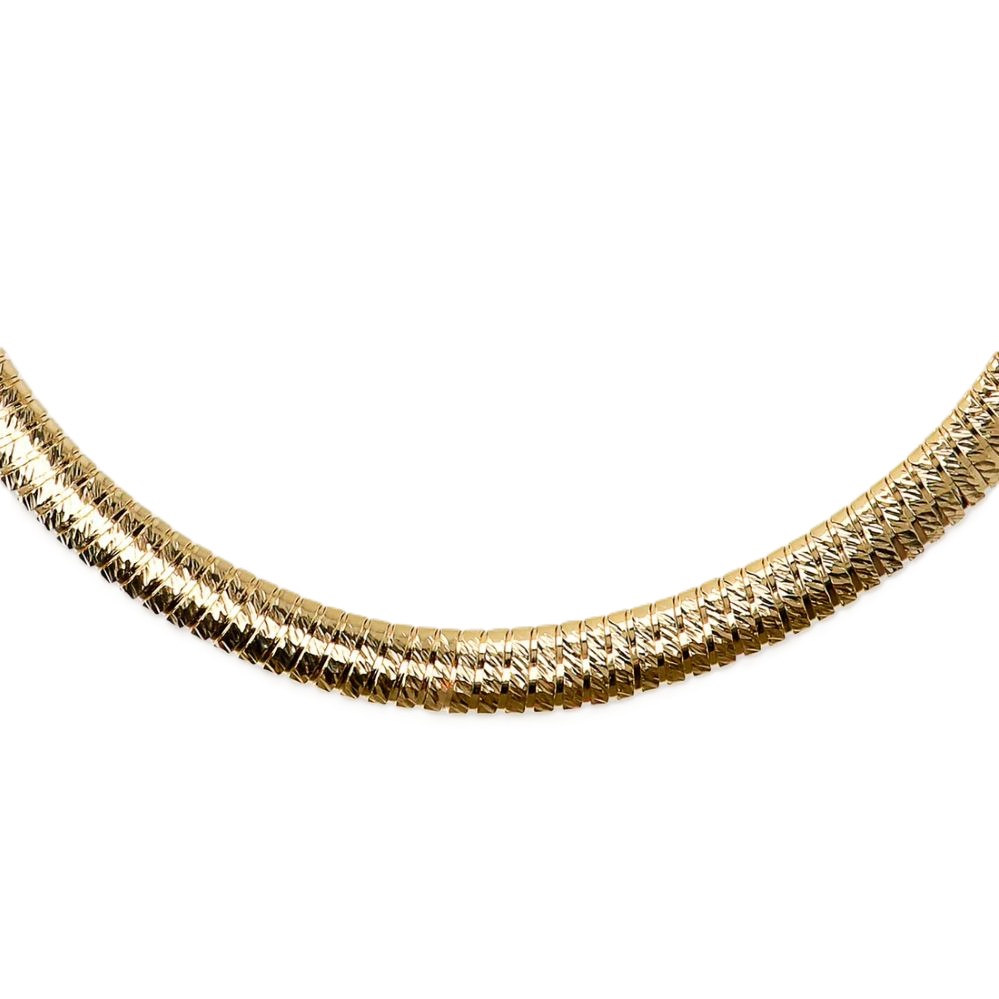 Collana Etrusca Gioielli Girocollo Tubogas Diamantata