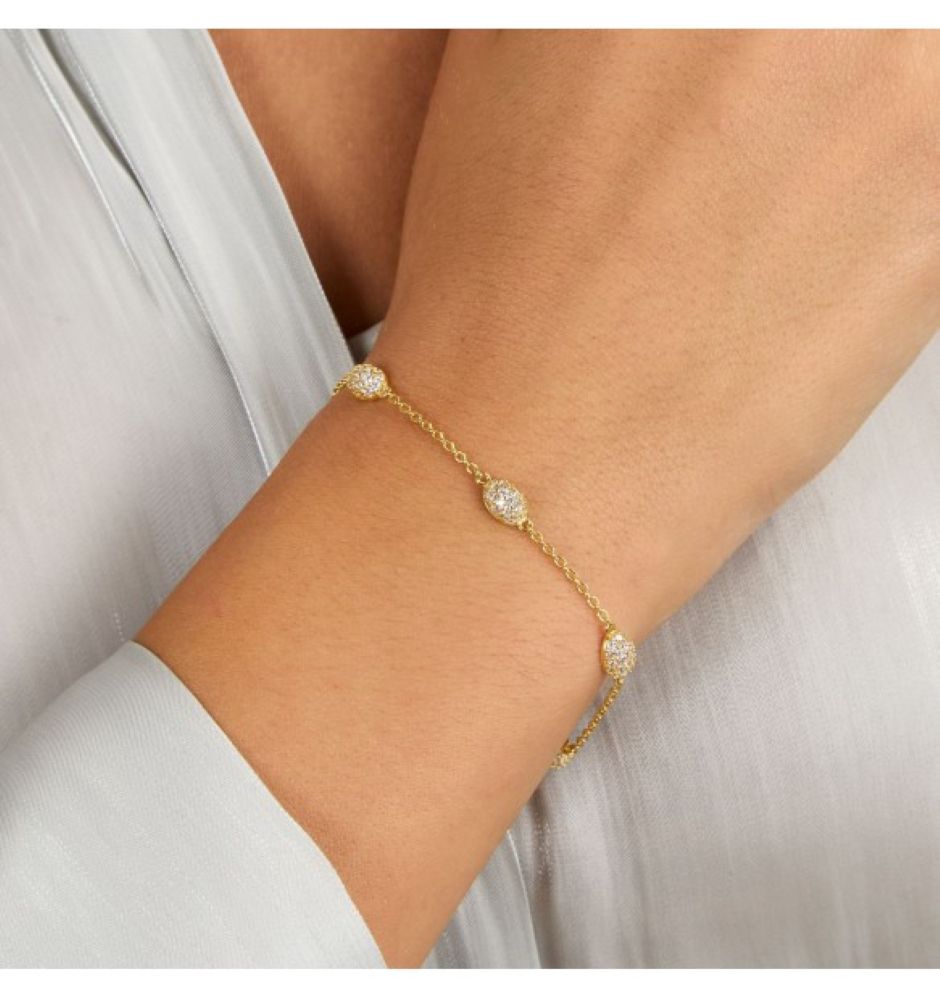 Bracciale Morellato 5 Pave Argento Dorata