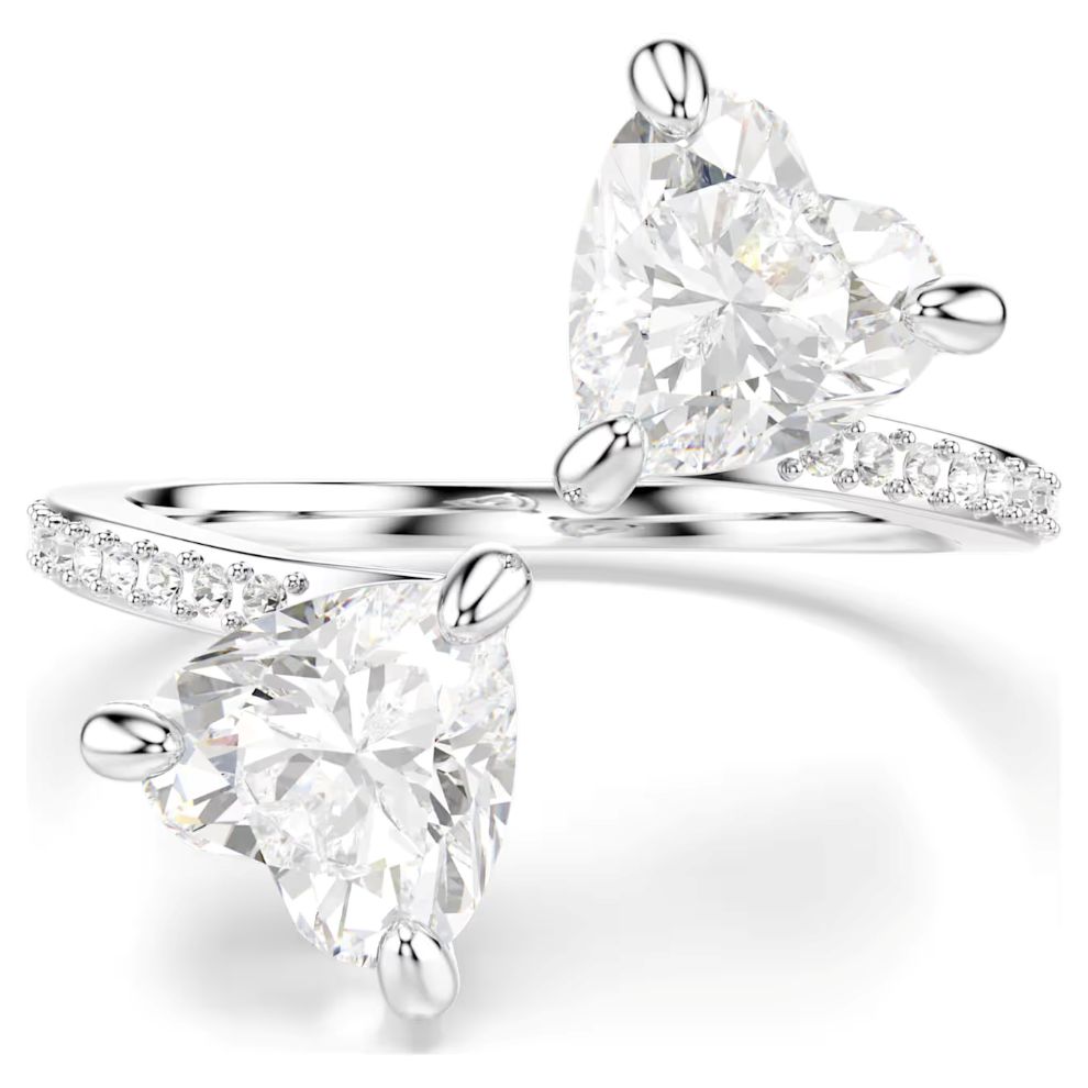 Anello Swarovski Mesmera Taglio Heart Bianco rodiato 52