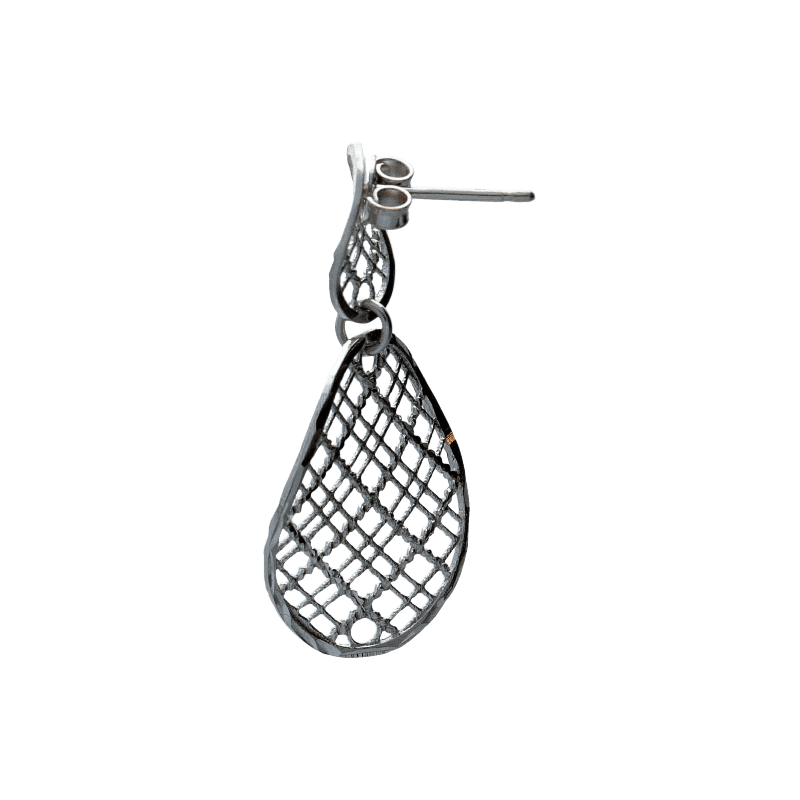 Orecchini Oro 18 kt Pendenti con lavorazione martellata