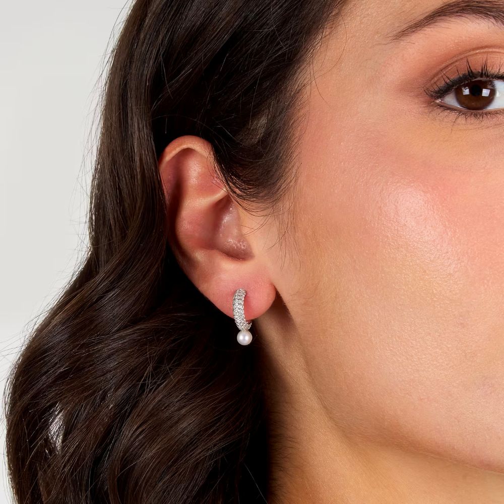 Orecchini Morellato Perle Semicerchi con cristalli