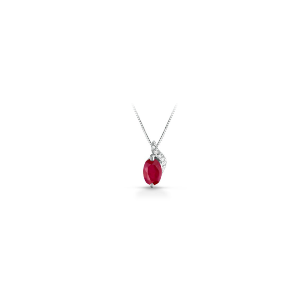 Collana Pg Gioielli Rubino e Diamanti
