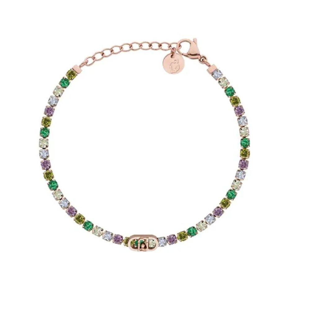 Bracciale Liu Jo Tennis Rose' Gold Multicolor