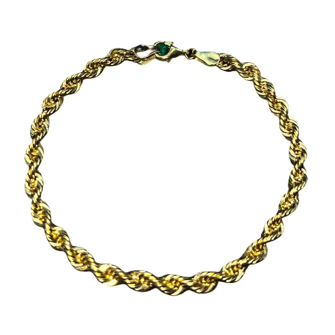 Bracciale Oro 18 kt Donna oro giallo a corda