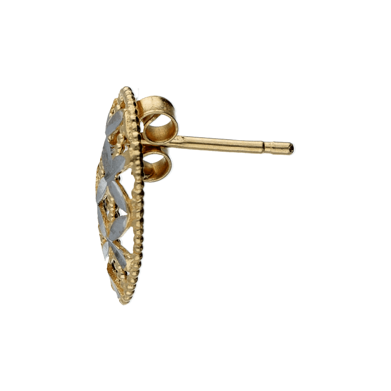 Orecchini Oro 18 kt ovali al lobo