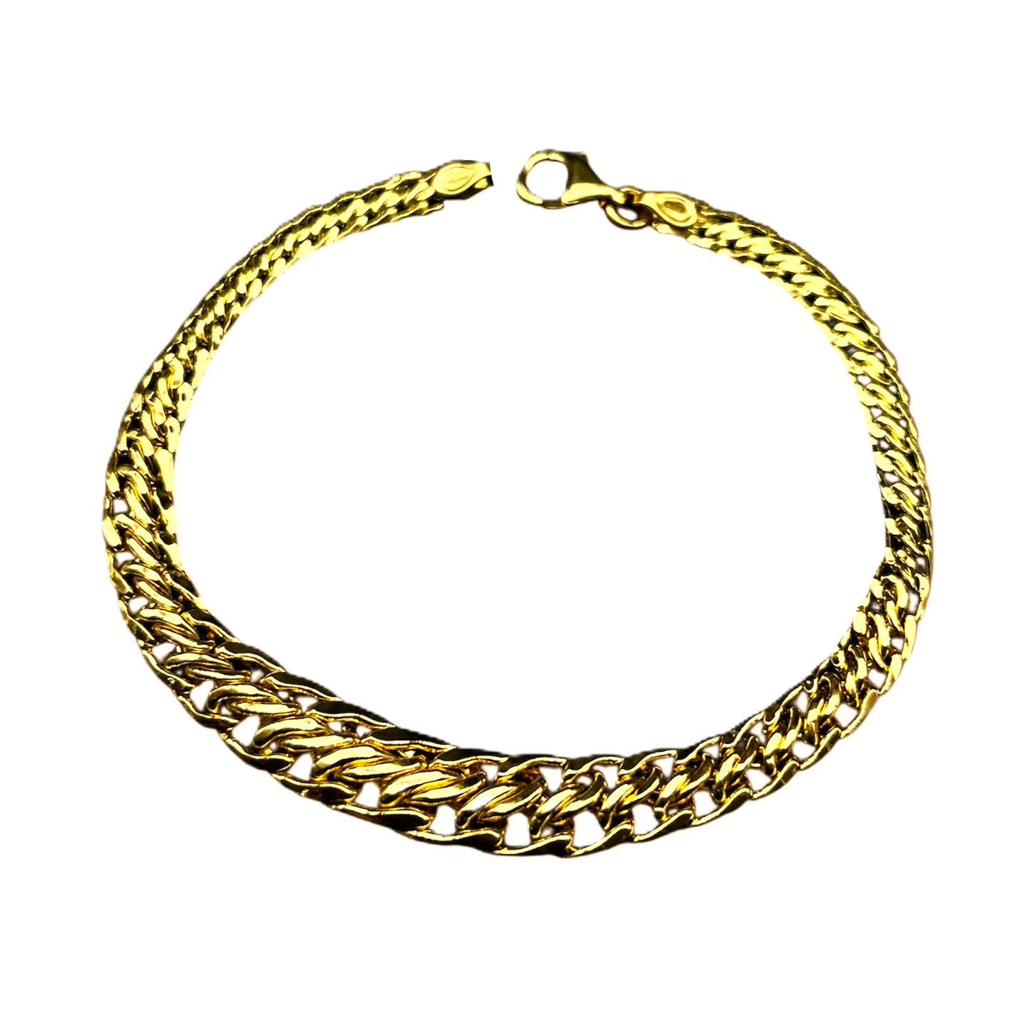 Bracciale Oro 18 kt Donna oro giallo piattina semi vuota