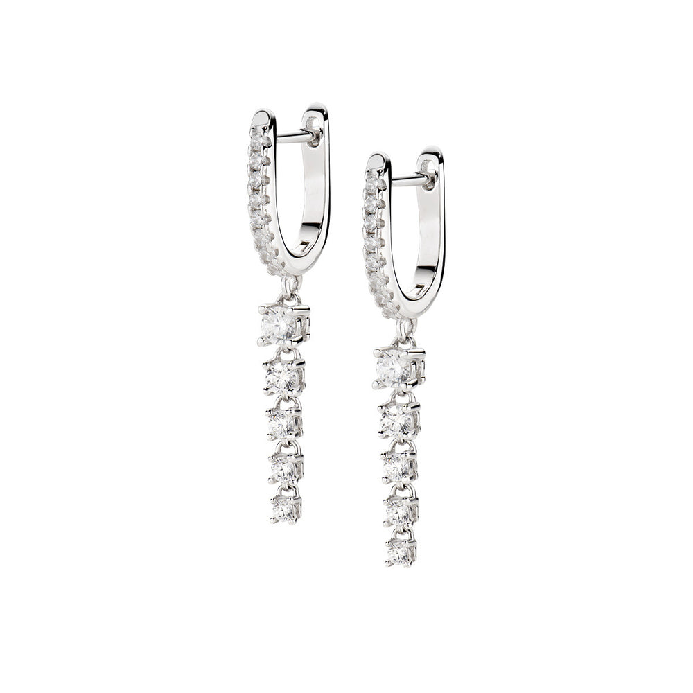 Orecchini Amen Pendenti con Cinque Zirconi