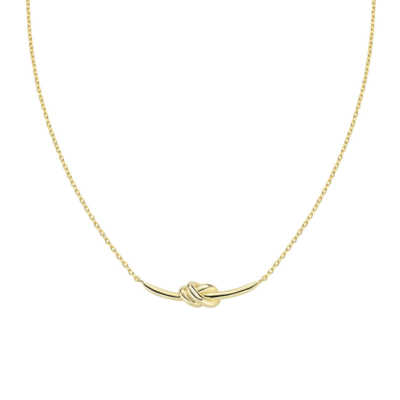 Collana Amen Nodo d'Amore in Ottone Dorato