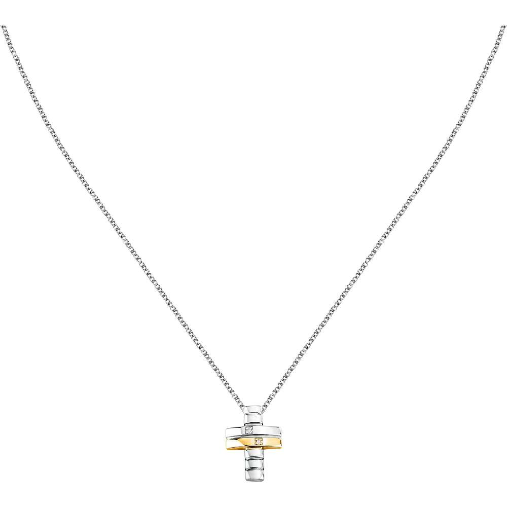 Collana Morellato Diamonds Croce ct0,1