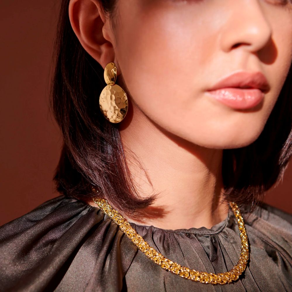 Collana Etrusca Gioielli Catena Bizantina