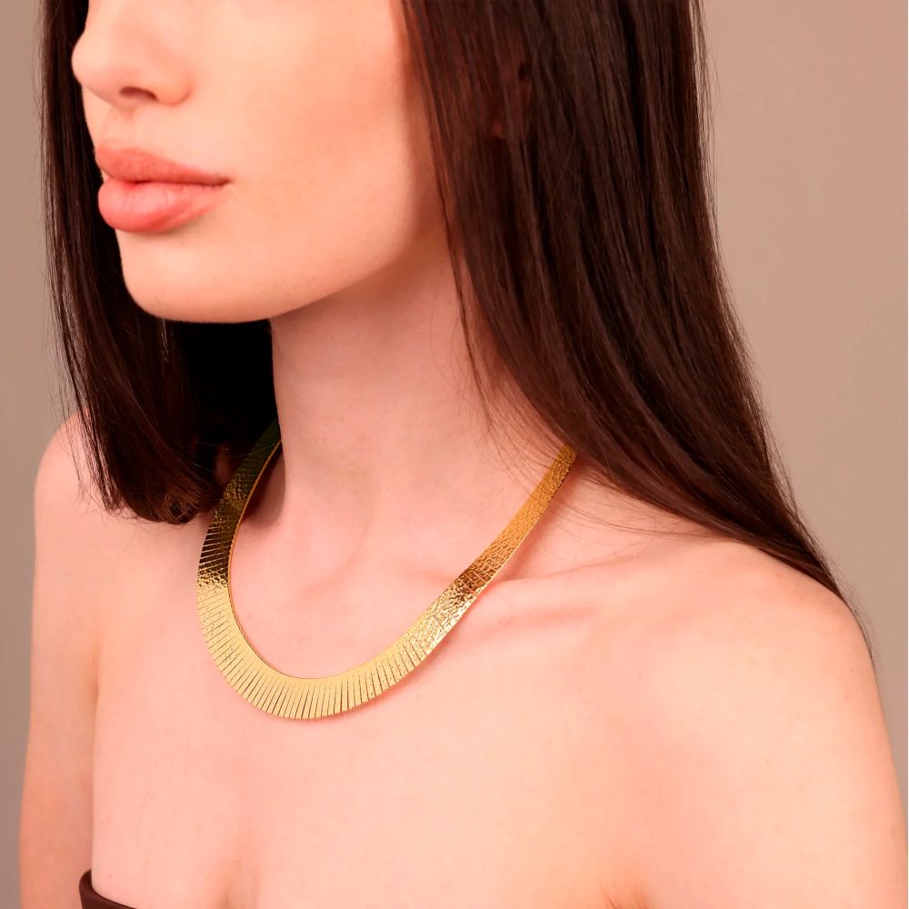 Collana Etrusca Girocollo Cleopatra Martellata