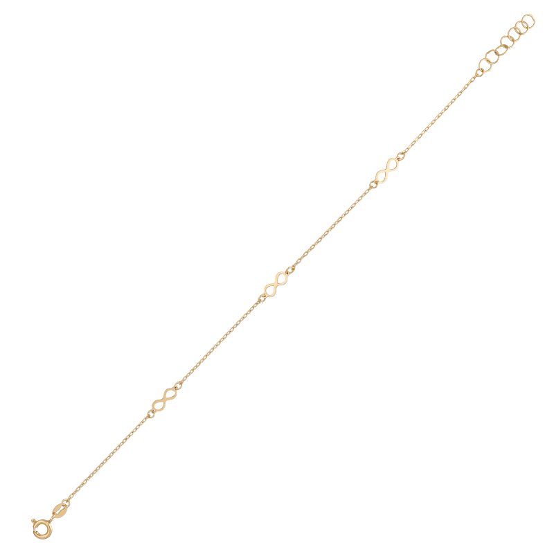 Bracciale Oro 18 kt Donna con infinito
