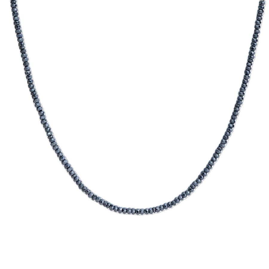 Collana Luca Barra elementi ematite nera