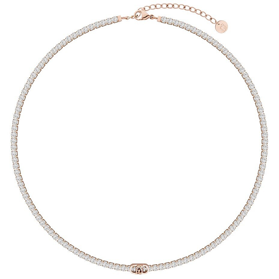 Bracciale Liu Jo Essential Tennis Acciaio e pietre Bianche