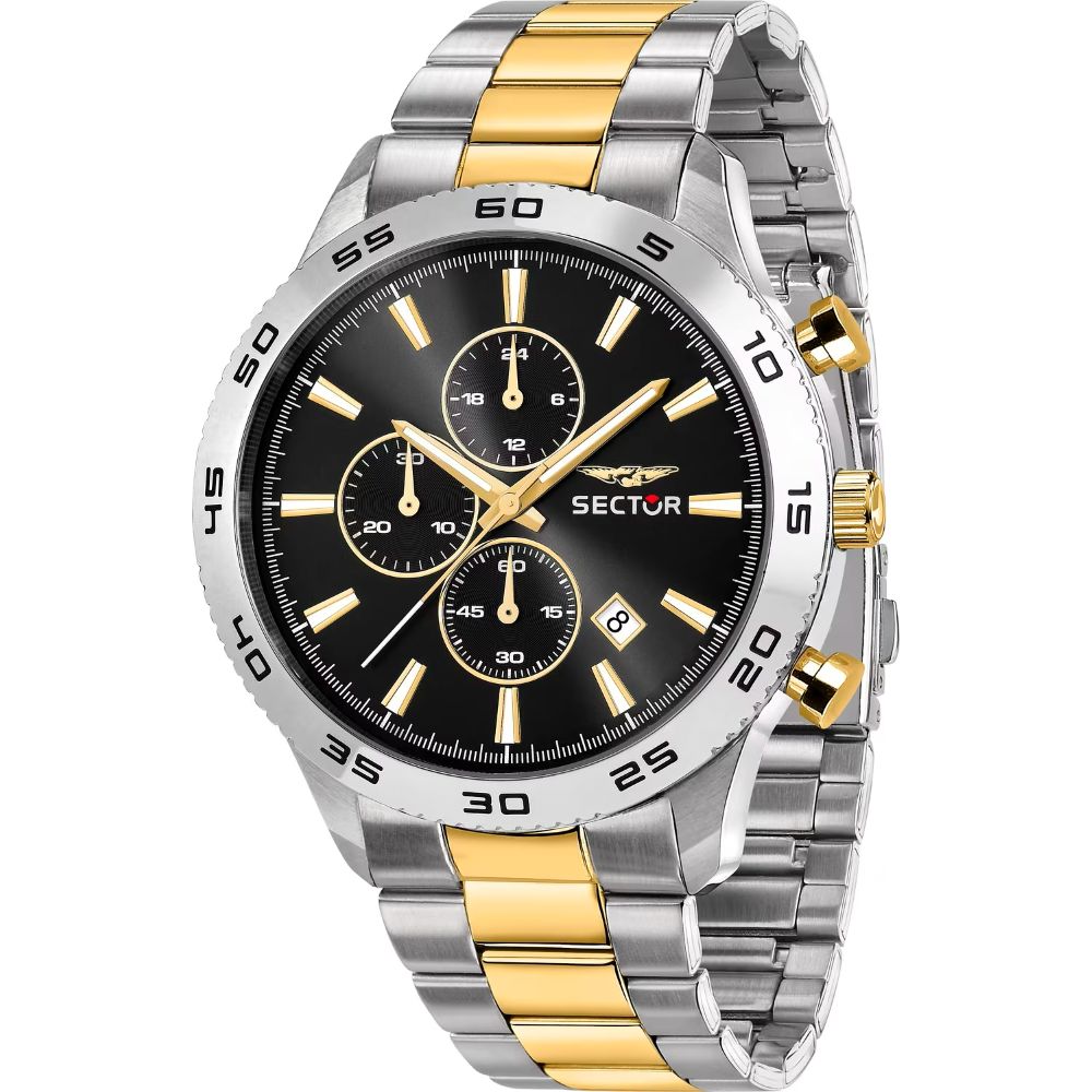 Orologio Sector 270 Crono Black Dial Gold 45mm