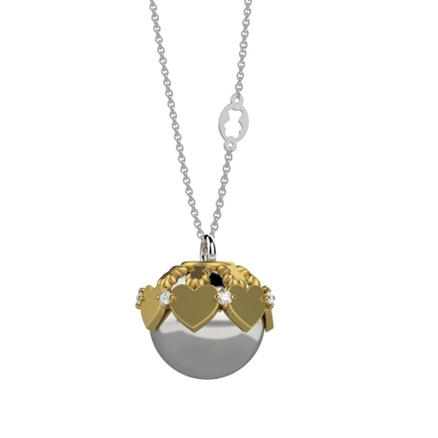 Collana Nanan chiama angeli Ottone Cuori Dorati