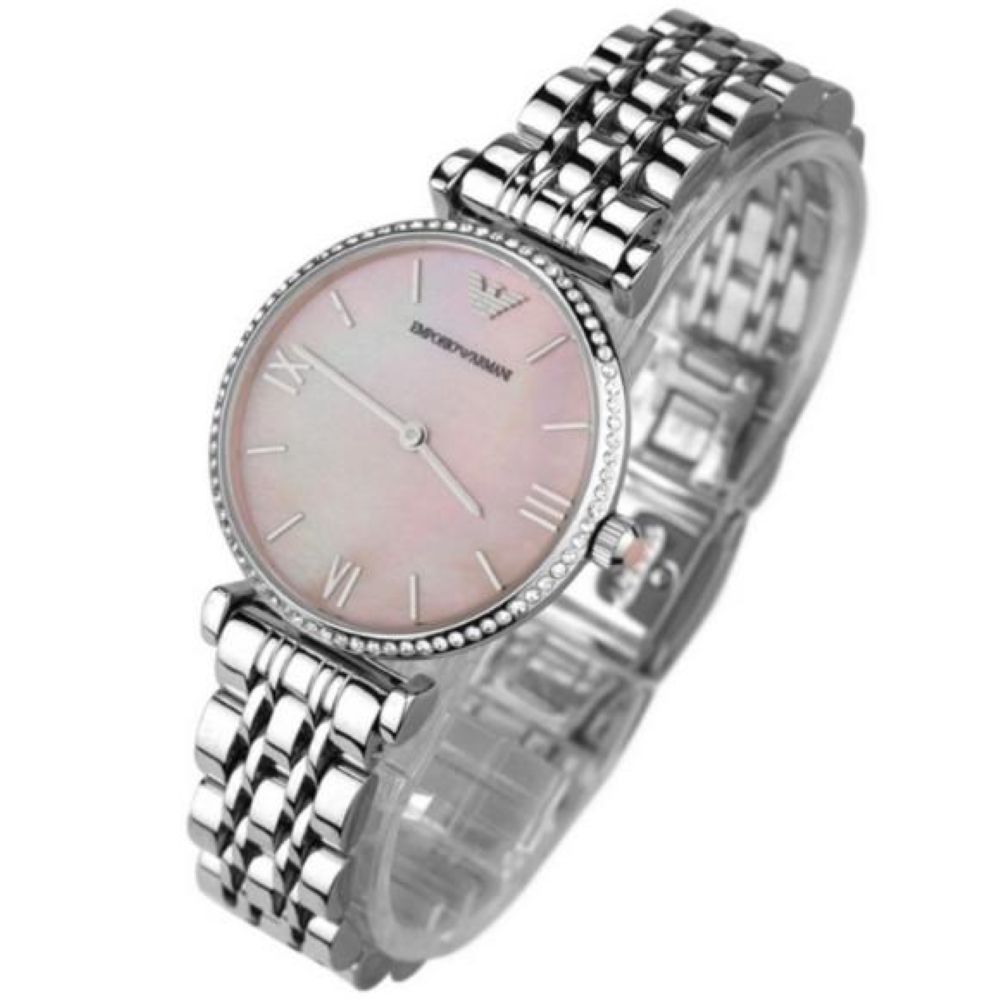 Orologio Emporio Armani 32mm Madreperla Rosa Silver
