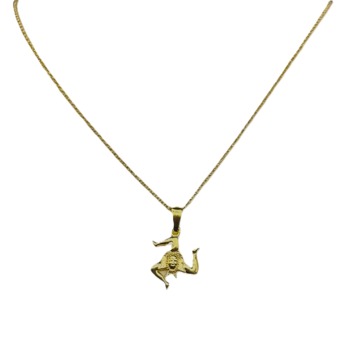 Collana Gioielli di Sicilia Trinacria dorata
