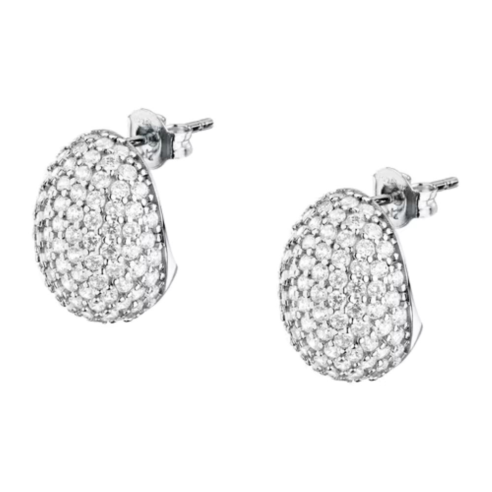 Orecchini  Morellato Pave Argento Bianchi