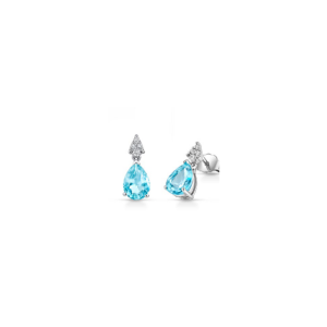 Orecchini Pg Gioielli Acquamarina e Diamante