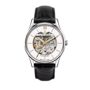 Orologio Lucien Rochat Montreux 39mm Auto White Pelle Black