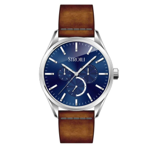 Orologio Stroili Marrakech multifunzione pelle marrone 41 mm