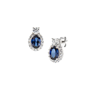 Orecchini Amen Madame con Zirconi Blu