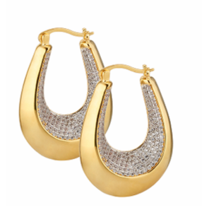 Orecchini Sovrani in ottone finitura oro