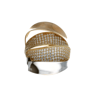 Anello Oro 18 kt Donna a 4 fasce 3 colori