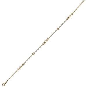 Bracciale Oro 18 kt Uomo oro giallo con zirconi semirigido