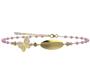 Bracciale Nanan incidibile Bimbi con Fatina dei Sogni Rosa