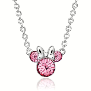 Collana Disney Minnie Mouse Cristalli Rosa