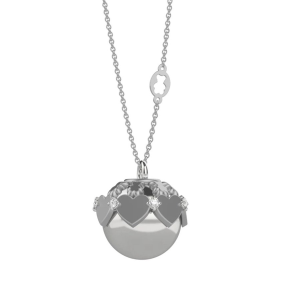 Collana Nanan chiama angeli Ottone Cuori Argento