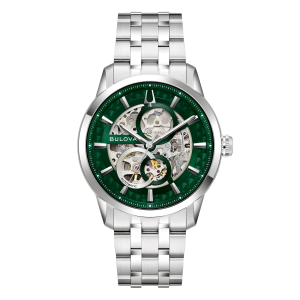 Orologio Bulova Sutton Skeleton verde