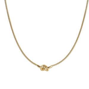 Collana Luca Barra acciaio ip gold con nodo