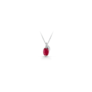 Collana Pg Gioielli Rubino e Diamanti