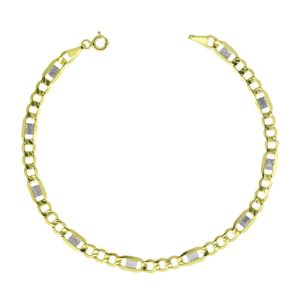 Bracciale I Gold 9kt uomo bicolore