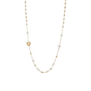 Collana LiuJo Essential Rosario Acciaio con cristalli